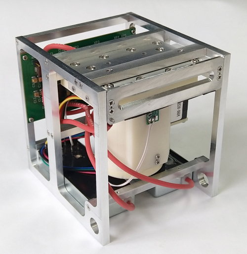 Electrostatic colloidal microthruster for CubeSat satellites